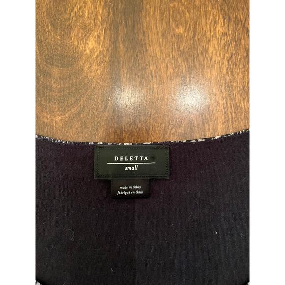 Anthropologie Deletta Women's Sleeveless Knotted Abstract Boho Blouse Small - Picture 3 of 6